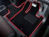 G'BASE スズキ アルト RS  ワークス CVT/5AGS車専用 HA36S プロテクションフロアマット ブラック/レッド フロント