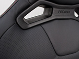 JADE スタイリッシュシートカバー for RECARO SR-S パンチングレザー＆レッドステッチ